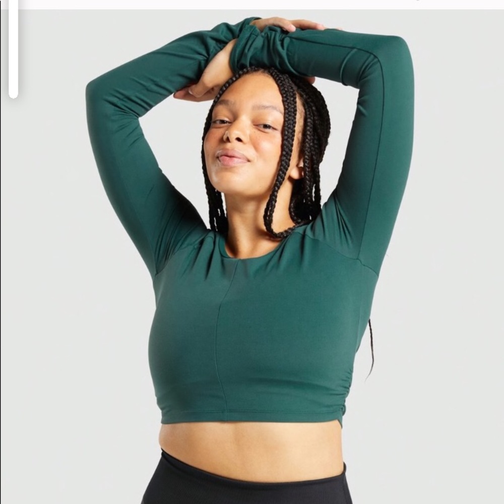 Whitney Simmons Amazon long sleeve crop top